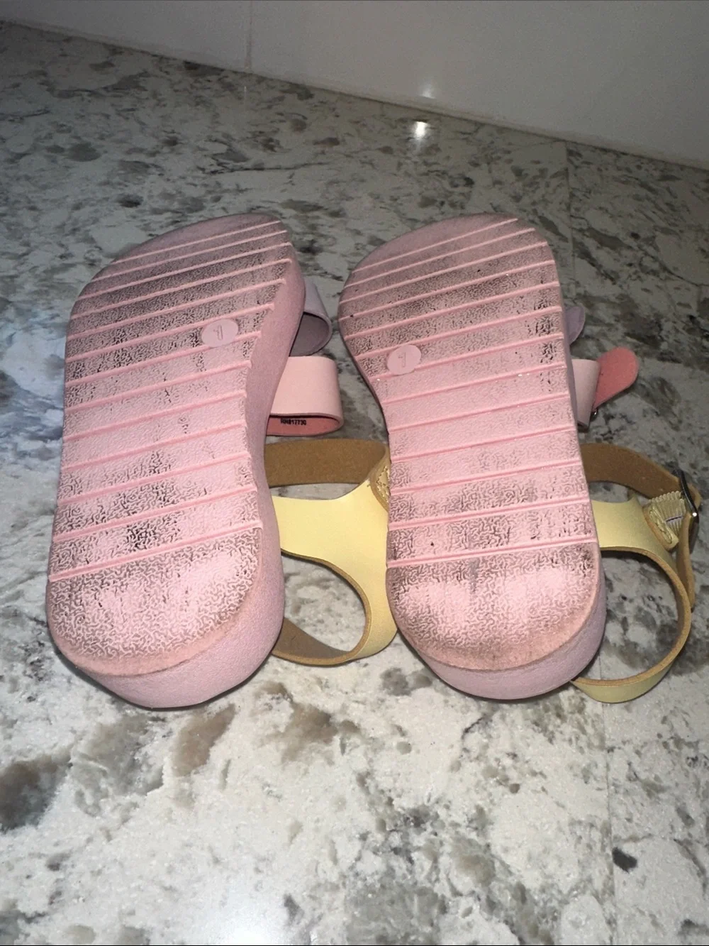 Girls Art Class platform buckle sandals.  Size 1